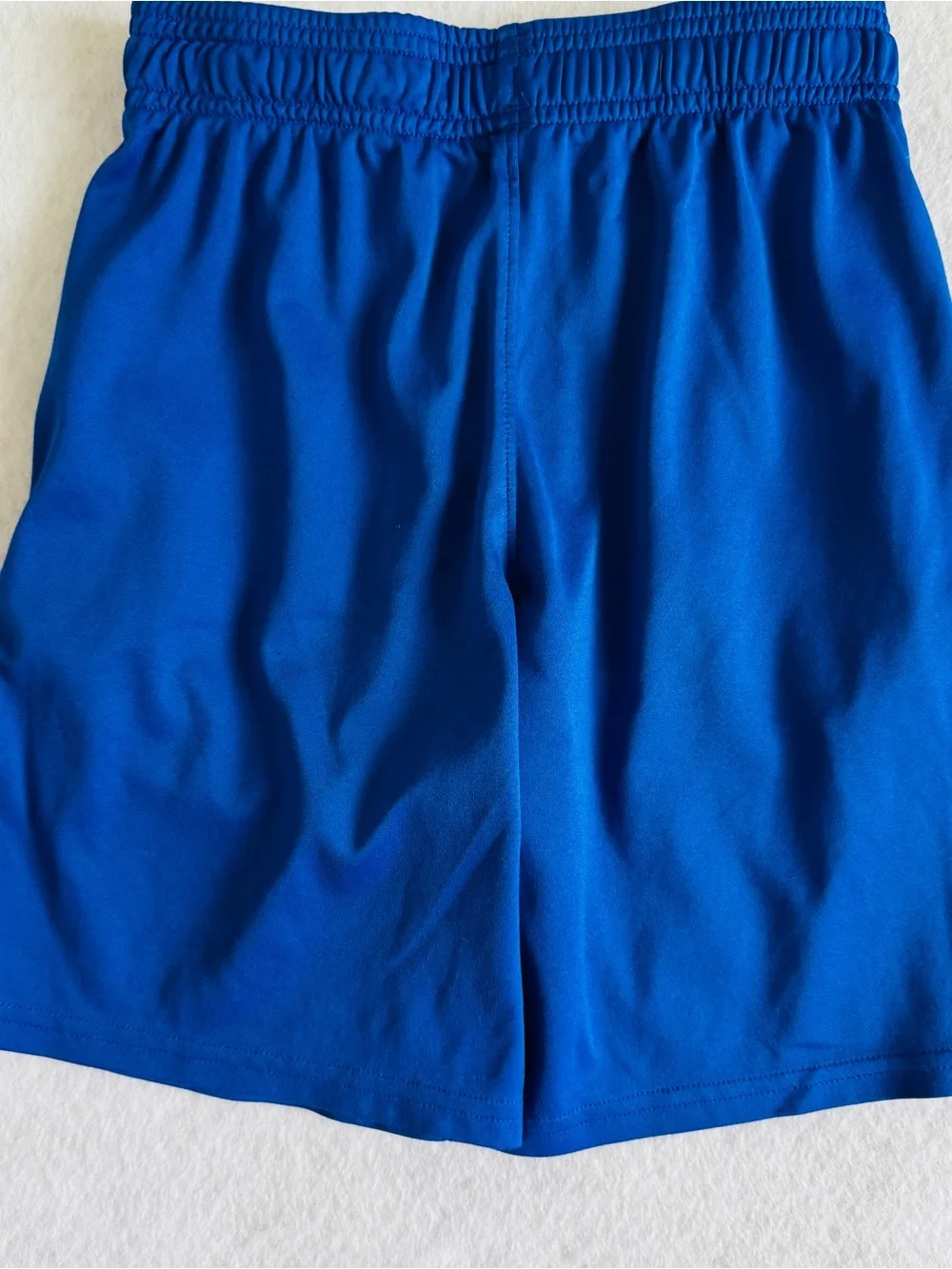 Under Armour Royal Blue Athletic Shorts with White Logo